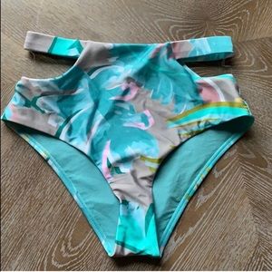 NWT Gossip Girl | Tropical Lustre Highrise Swim Bottom